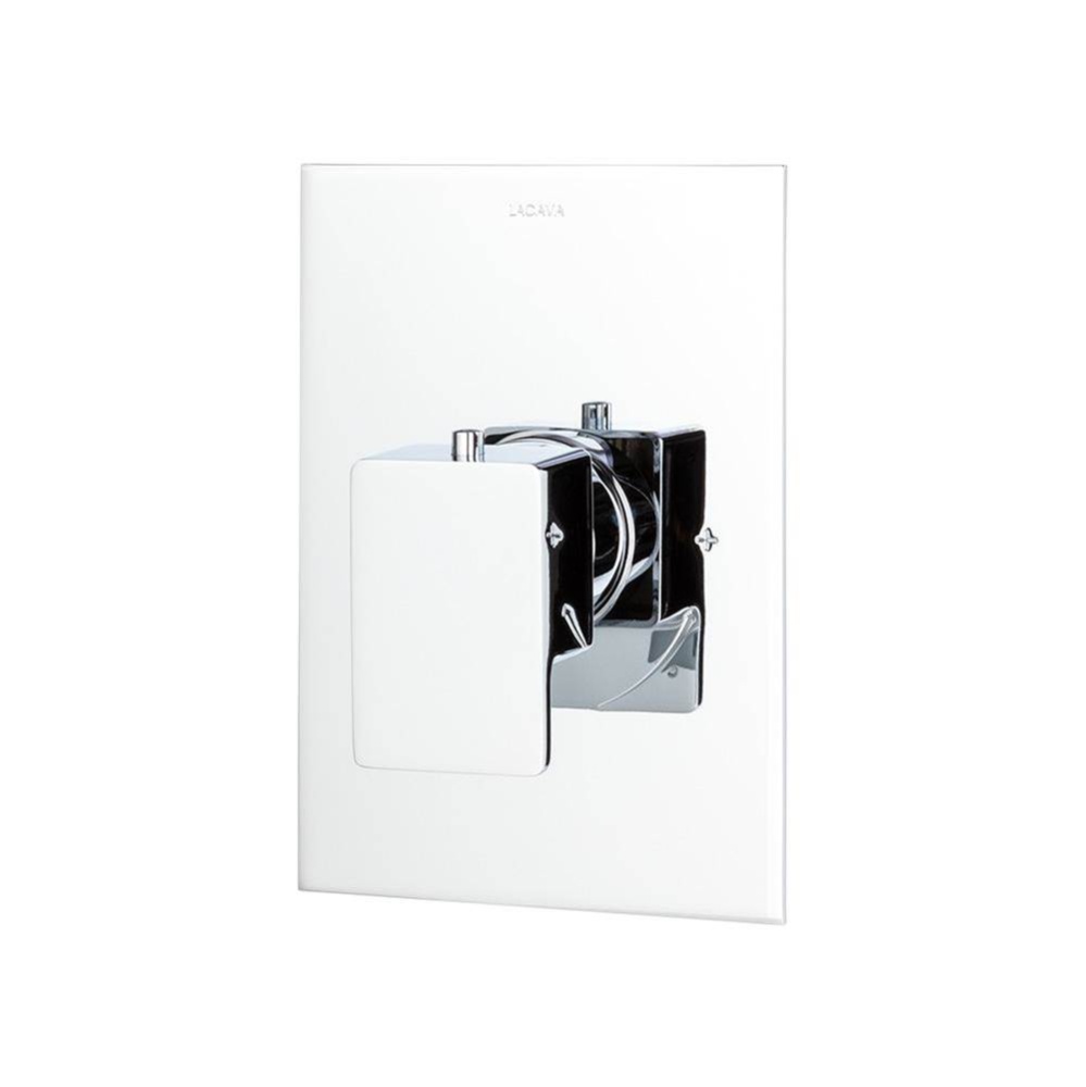 Trim Only - Thermostatic Valve GPM 10 (60psi) with Rectangular Back Plate and Lever Handle