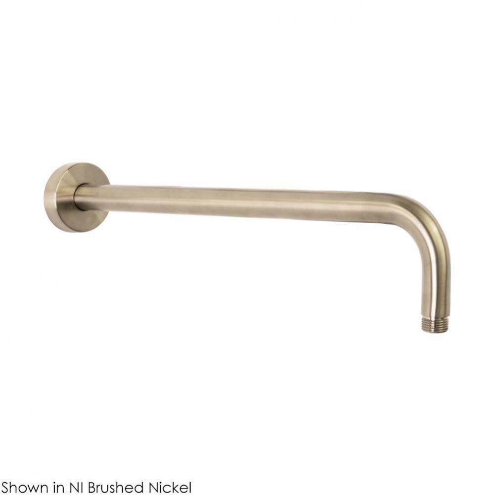 Wall-mounted shower arm with round flange, 16''D 3 3/4''H, shower head sold se