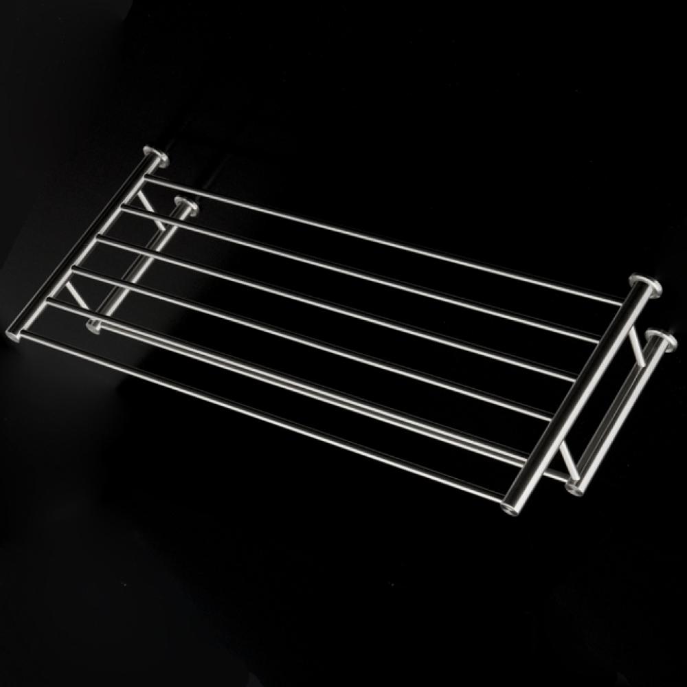 Wall-mount towel shelf with a towel bar made of stainless steel.W: 19 5/8'' D: 8 7/8&apo