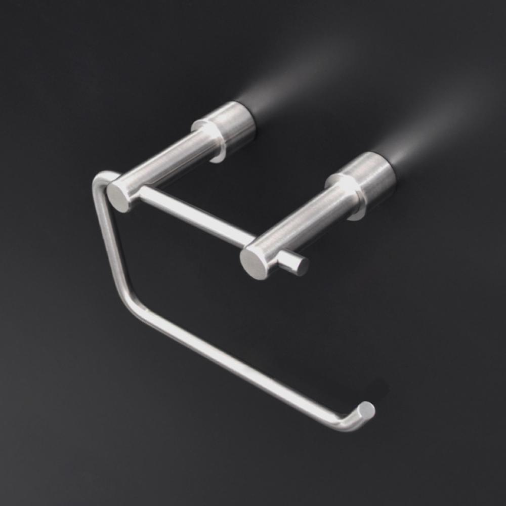 Wall-mount toilet paper holder made of stainless steel.W: 5 5/8''D: 2 7/8'' H: