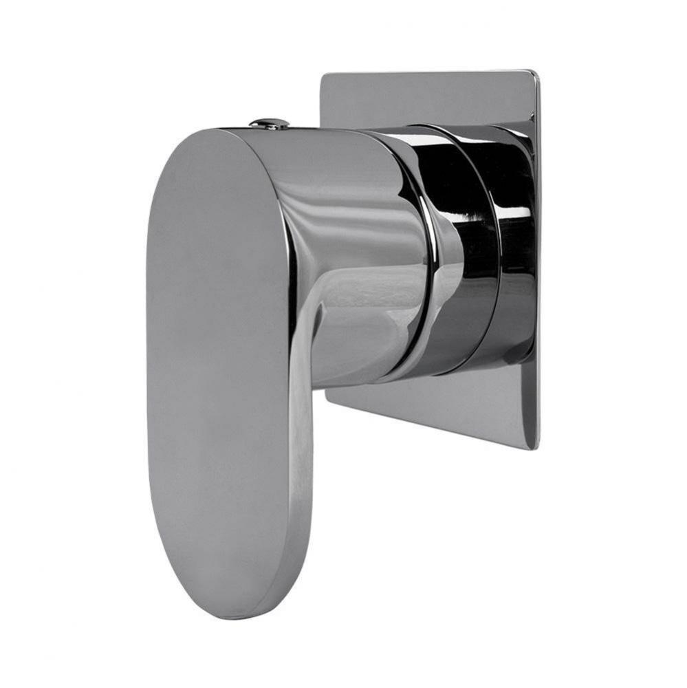 TRIM ONLY - Stop valve GPM 12 (43.5 PSI) with square back plate and round oval handle