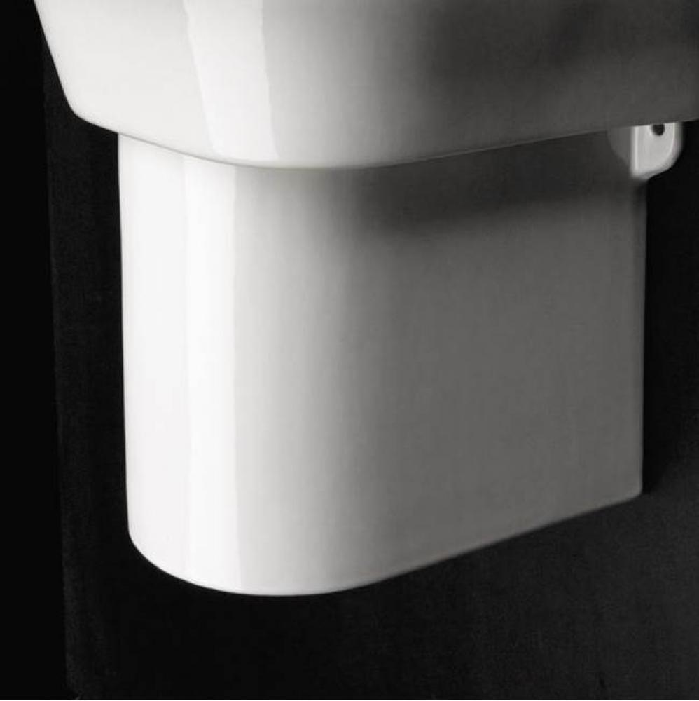 Wall-mounted porcelain shroud for washbasins #2952, 2962, 4271, 4272, 4281, or 4281, 7''