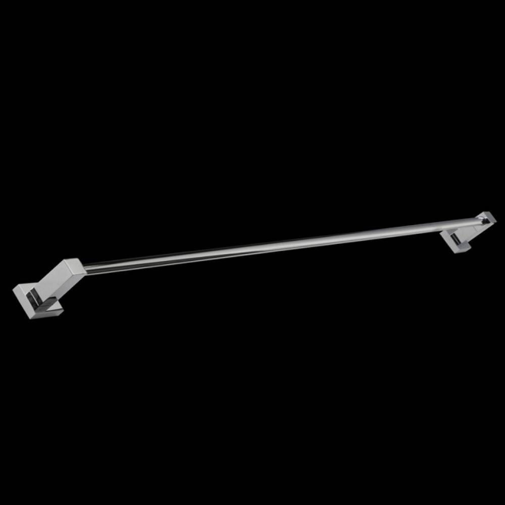 Wall-mount 32 1/2''W towel bar made of chrome plated brass.