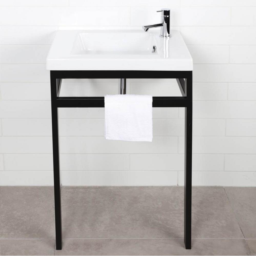 Floor-standing console stand with a towel bar (Bathroom Sink 5272 sold separately).