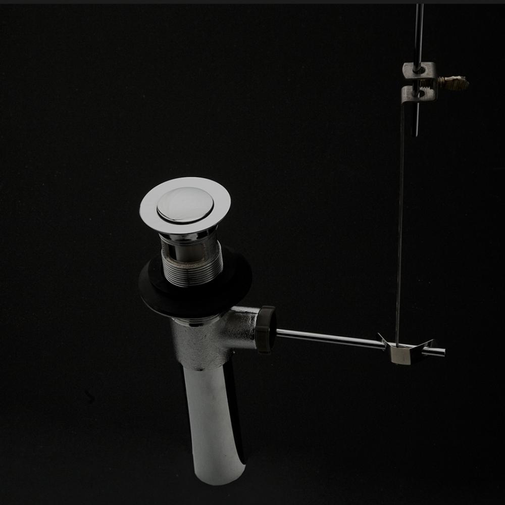 Pop-up drain for American lavatories with overflow holes. DIAM: 2 1/8''