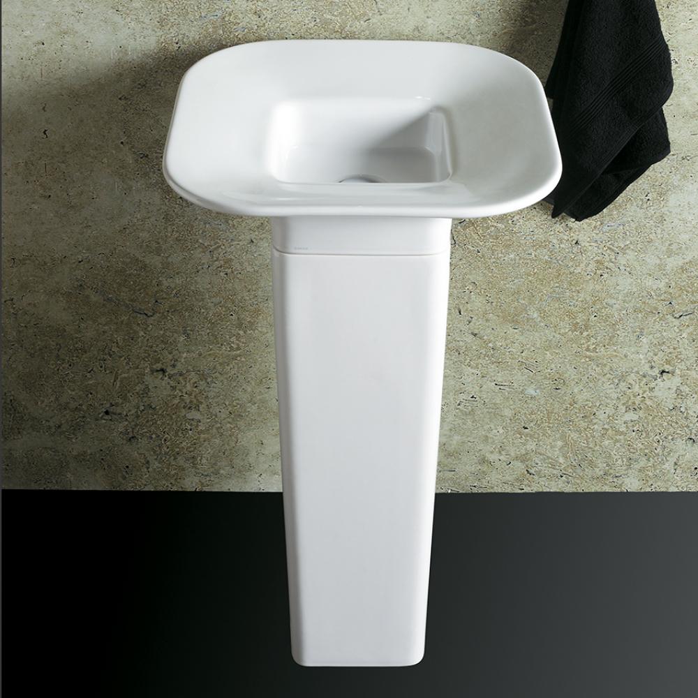 Porcelain pedestal for Bathroom Sink #8055, 9'' x 9'', 27 3/8''h