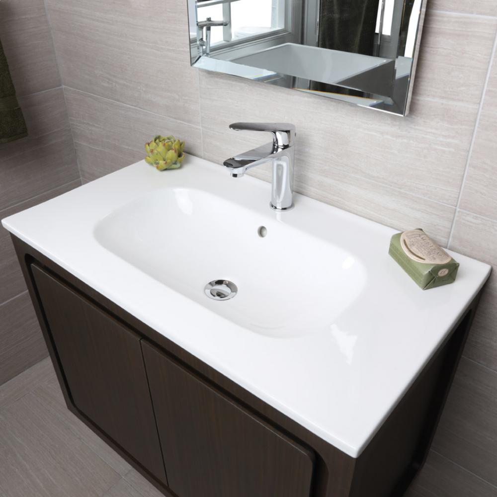 Vanity top porcelain Bathroom Sink with overflow  W: 32 1/4''