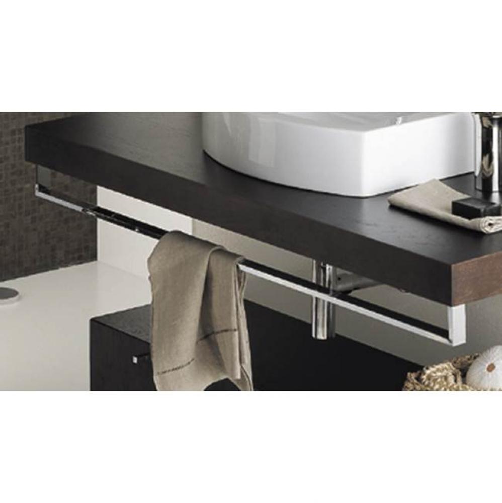 Countertop-mounted metal towel bar, 29''W, 4 7/8''H