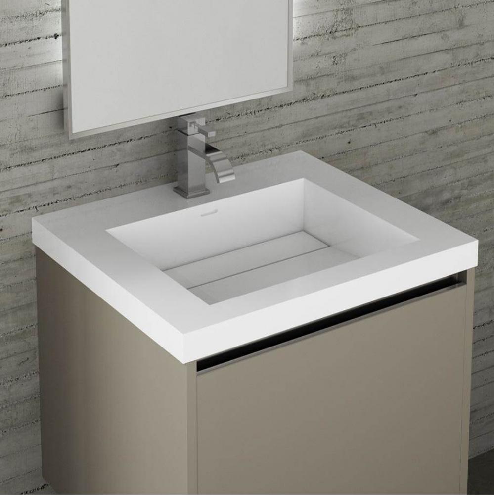 Vanity-top Bathroom Sink made of solid surface