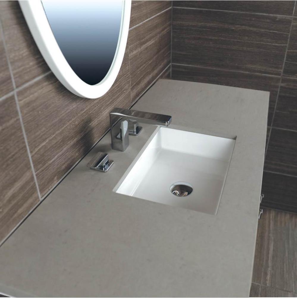 Countertop for vanity STL-F-48 & STL-W-48, with a cut-out for Bathroom Sink 5452UN. W: 48&apos