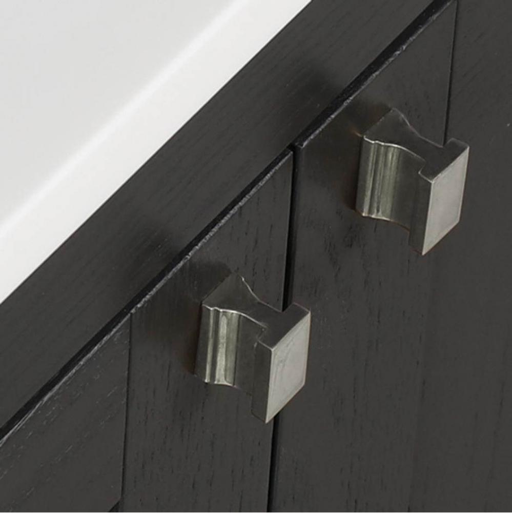 Door or drawer pull . W: 1'', H: 5/8''.