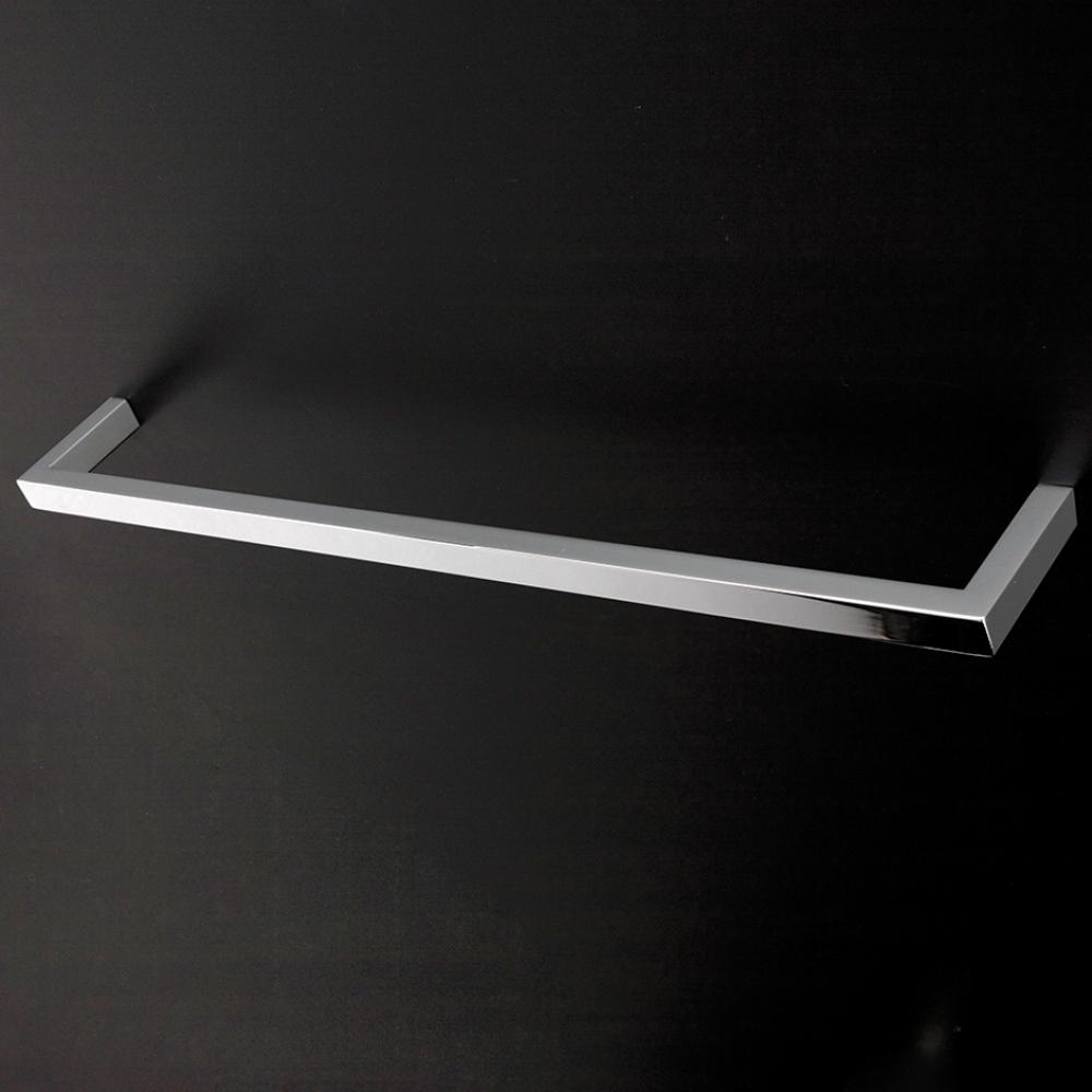 Wall-mount towel bar made of chrome plated brass  W: 23 5/8'', D: 3 1/8'', H;