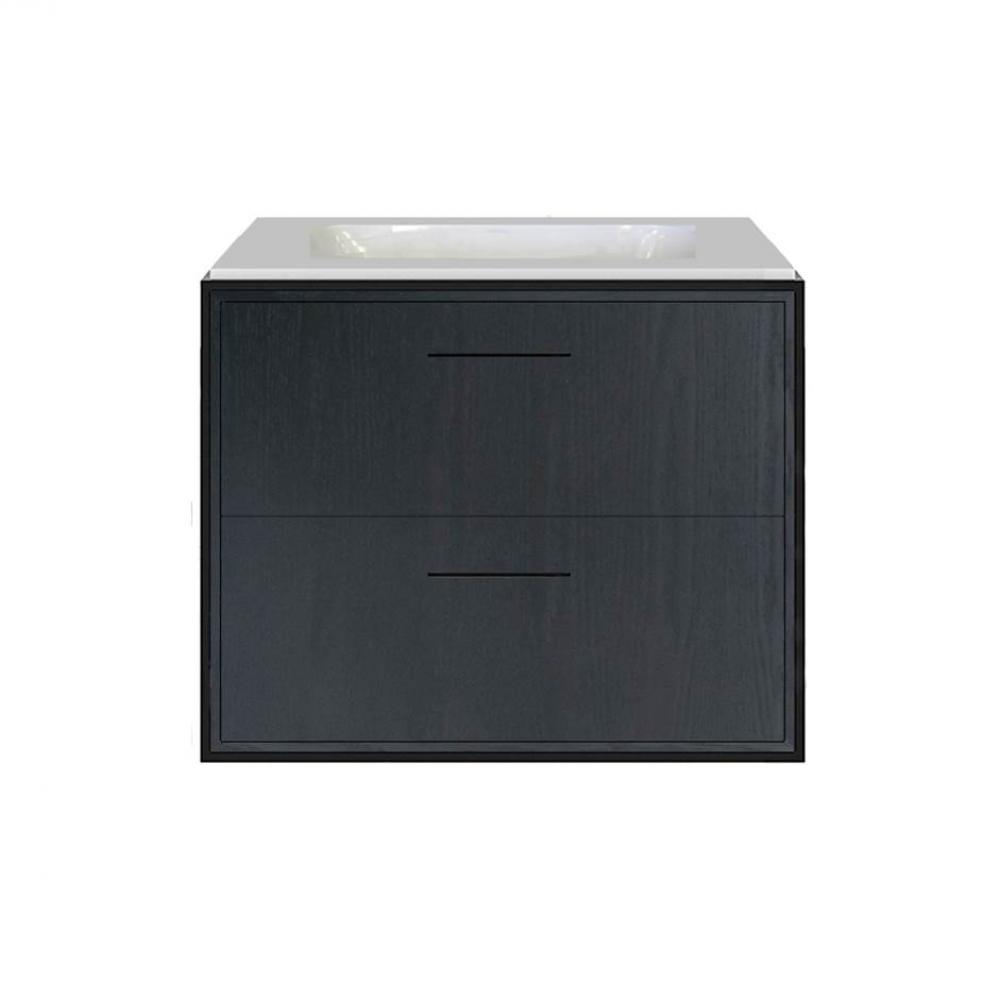 Solid surface countertop for wall-mount under-counter vanity LIN-UN-24.