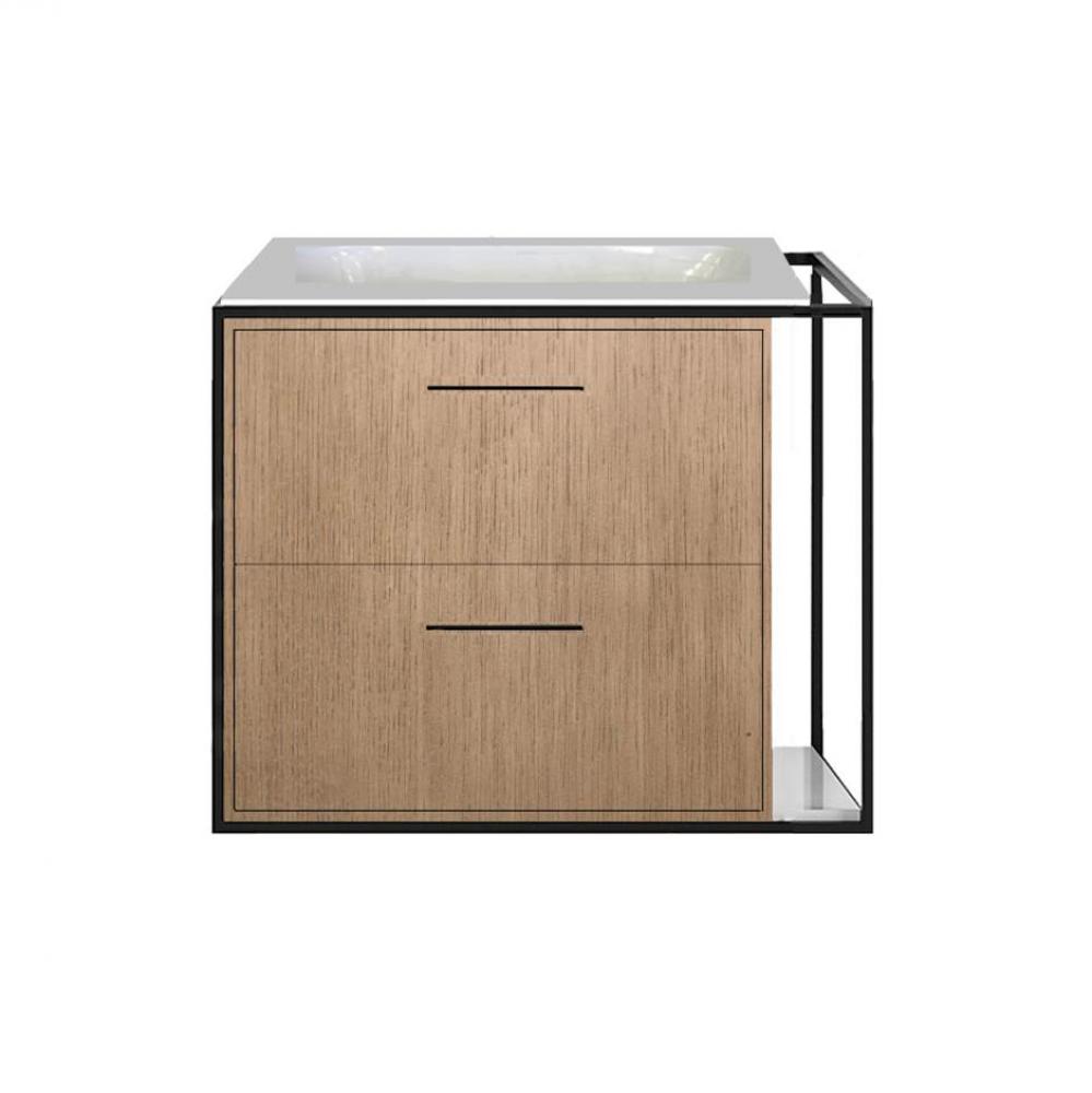 Metal frame  for wall-mount under-counter vanity LIN-UN-24LF. Sold together with the cabinet and c