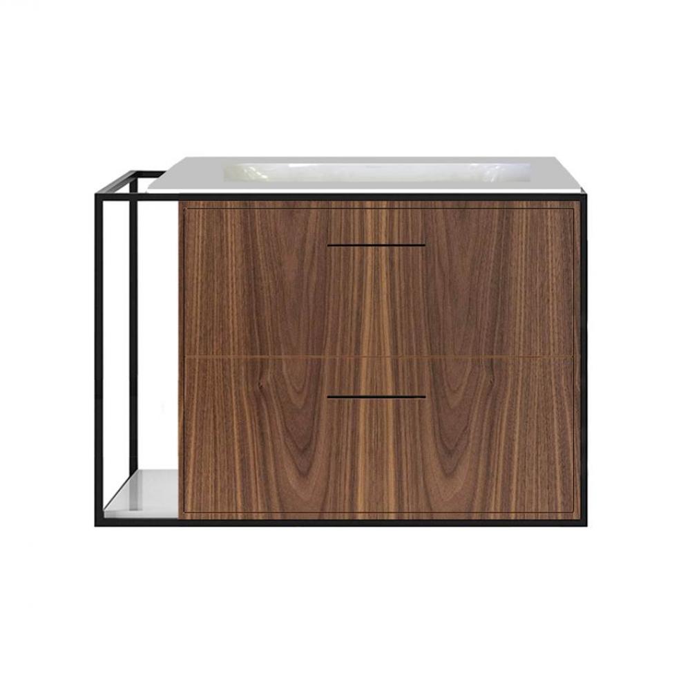 Metal frame  for wall-mount under-counter vanity LIN-UN-30R. Sold together with the cabinet and co