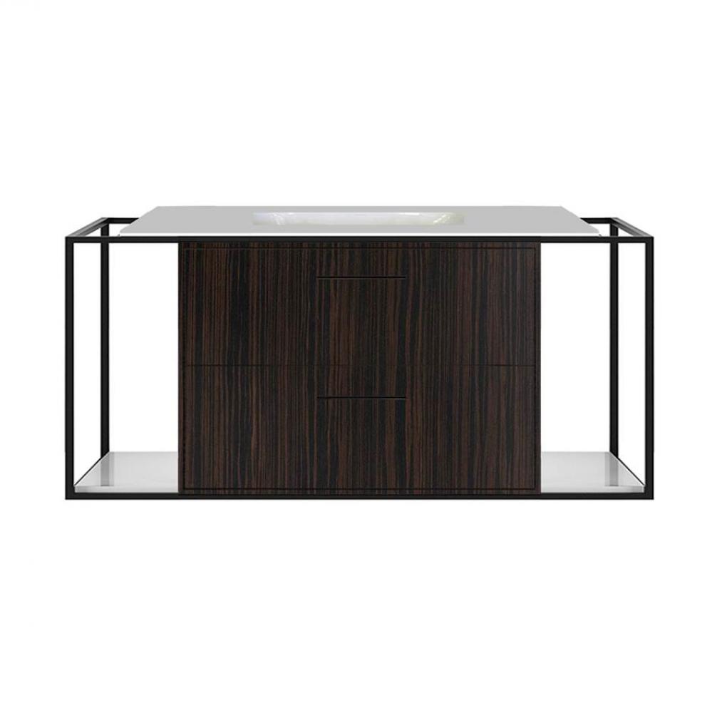 Metal frame  for wall-mount under-counter vanity LIN-UN-48. Sold together with the cabinet and cou