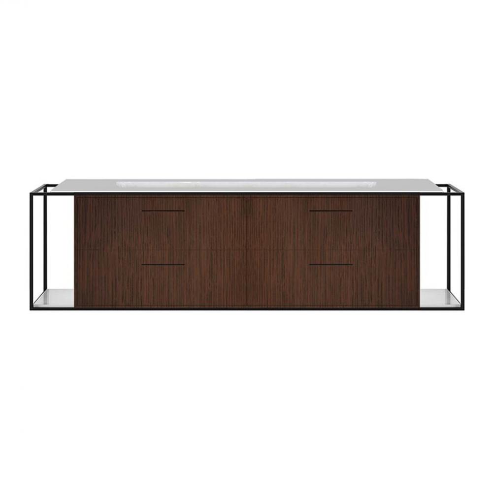 Metal frame  for wall-mount under-counter vanity LIN-UN-72B. Sold together with the cabinet and co