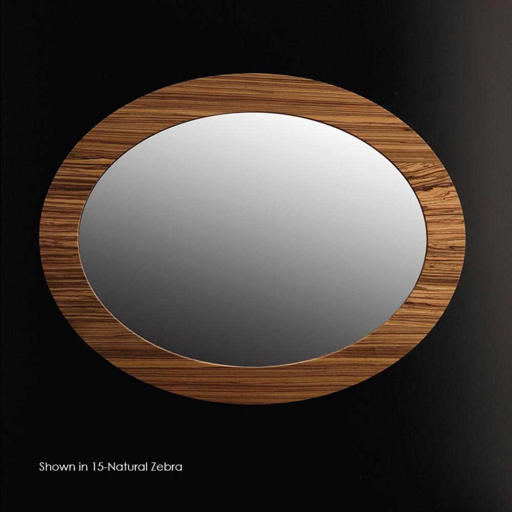 Wall-mounted mirror in wood frame, W: 27 3/4'' D: 1'' H: 35 1/2