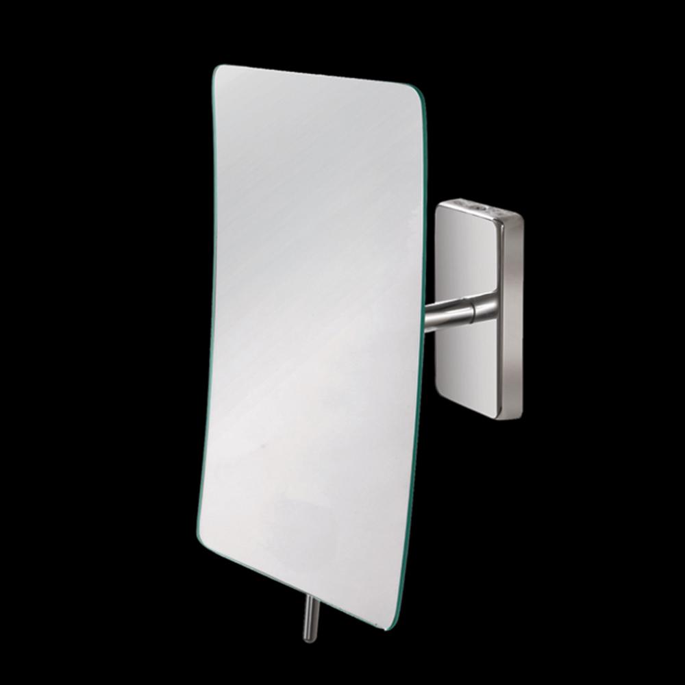 Wall mount 3x magnifying mirror, adjustable mirror W: 5 1/4'',  D:5'', H: 8 1/