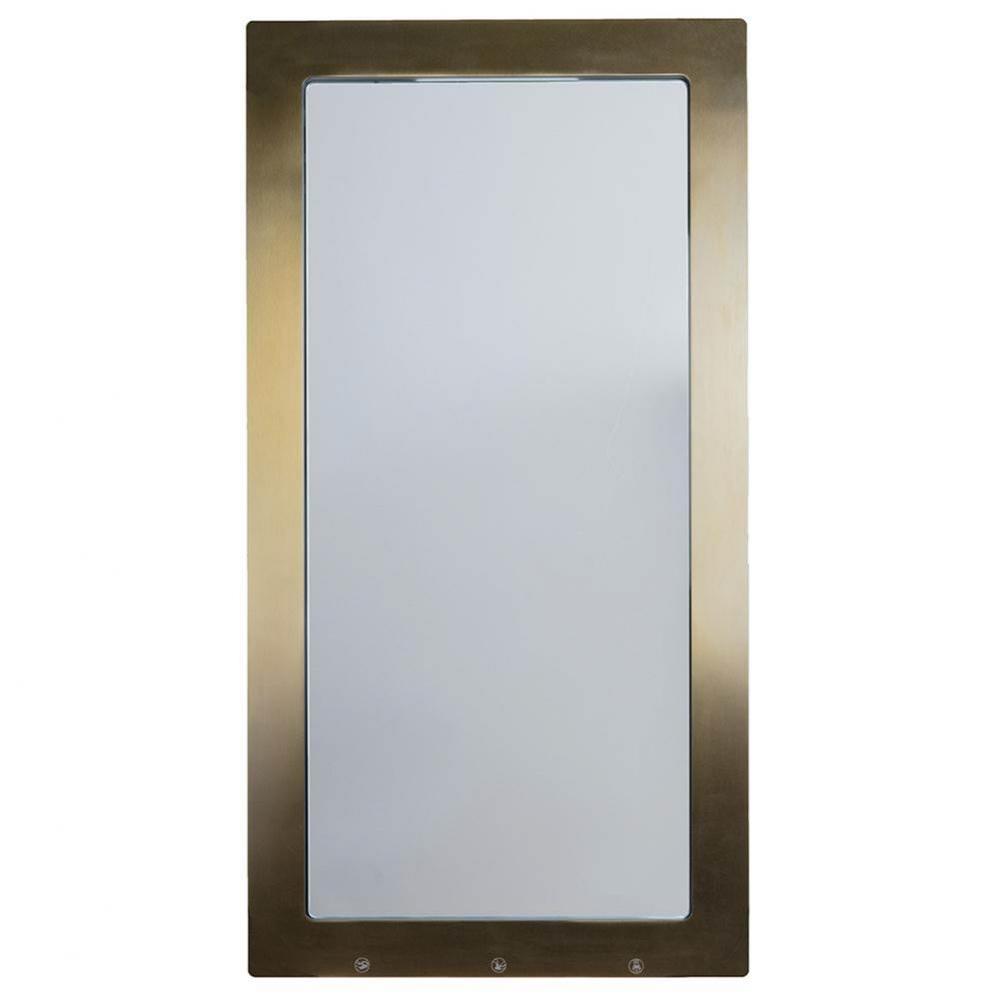 Wall-mount frameless mirror, avilable with 7-1/2'' or 10'' in depth. Made to b