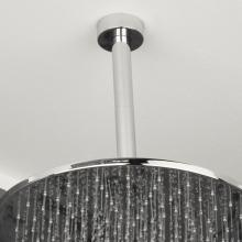 Lacava 0169-CR - Ceiling-mount round shower arm with flange.