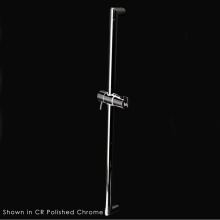 Lacava 0170-CR - Wall-mount round rail with hook for handheld shower head