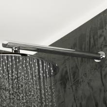 Lacava 0671-CR - Wall-mount oval shower arm with flange.