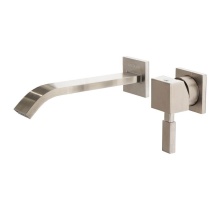 Lacava 1414.1-B-BK - Rough - Wall Mount Two-hole Faucet Featuring Natural Water Flow, with One Lever Handle On The Righ