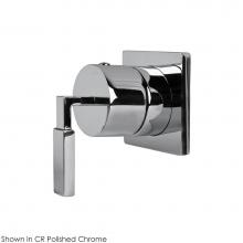 Lacava 14D3.S.S-A-CR - TRIM ONLY - 3-Way diverter valve GPM 10 (43.5 PSI) with square back plate and lever handle