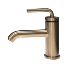 Lacava 1586.3-TN - Deck Mount Single-hole Faucet with A Pop-up and Curved Lever Handle. Water Flow Rate: 1.2 GPM Pres