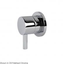 Lacava 15D3.L.R-A-CR - TRIM ONLY - 3-Way diverter valve GPM 10 (43.5 PSI) with square back plate and round lever handle