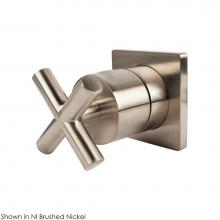 Lacava 15ST.X.S-CC-A-CR - TRIM ONLY - Stop valve GPM 12 (43.5 PSI) with square back plate and cross handle, available in 1/2