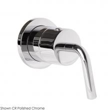 Lacava 15D3.C.R-A-CR - TRIM ONLY - 3-way diverter, flow rate 10 GPM (43.5 PST), curved lever handle, round backplate