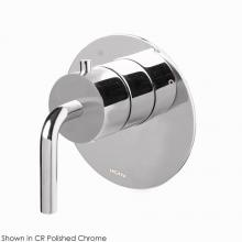 Lacava 15TH0-CL.C.R-A-CR - TRIM ONLY - Master shower compact thermostat, flow rate 10 GPM, curved lever handle on round knob,