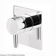 Lacava 15TH0-CL.L.S-A-CR - TRIM ONLY - Master shower compact thermostat - flow rate 10 GPM - round lever handle - square back
