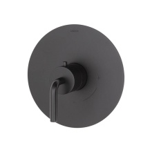 Lacava 15TH0.C.R-A-BK - Trim Only - Regular Thermostat, Flow Rate 10 GPM, Curved Lever Handle On Round Knob, Round Backpla