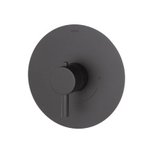 Lacava 15TH0.L.R-A-BK - Trim Only - Built-in Thermostatic Valve with Single Handle and Round Backplate. Water Flow Rate: 1