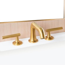 Lacava 1683-HTF-PB - T Shaped Handles For 1683 Faucet with Fluted Detailing