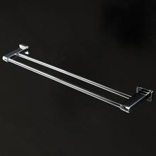 Lacava 1806-CR - Wall mount double towel bar made of chrome plated brass W: 25 3/4'', D: 4 3/8'&apos