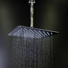 Lacava 1864-10 - Ceilling mount tilting square rain shower head with ultra thin edge and flow regulator  3.