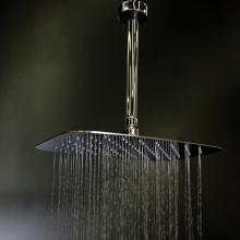 Lacava 1874-10 - Ceilling mount tilting square rain shower head with ultra thin edge and flow regulator  3.