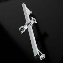 Lacava 2070-CR - Wall-mount square rail with hook for hand-held shower head.