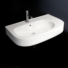 Lacava 2971-01-001 - Vanity top porcelain Bathroom Sink with overflow W: 31 3/4, D:19'', H:7 1/8''