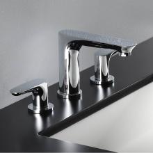 Lacava 4103-CR - Deck-mount three-hole faucet with two lever handles. Water flow rate: 1.2GPM pressure compensating