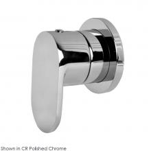 Lacava 41D2.L.O-A-CR - TRIM ONLY - 2-Way diverter valve GPM 10 (43.5 PSI) with round back plate and oval lever handle