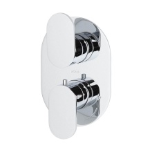 Lacava 41TH2.L.O-A-BB - Trim Only - Thermostatic Valve W/2 Way Diverter + Off, GPM 8.5 (60psi) with Oblong Back Plate and