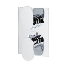 Lacava 41TH2.L.S-A-TN - Trim Only - Thermostatic Valve W/2 Way Diverter + Off, GPM 8.5 (60psi) with Rectangular Back Plate