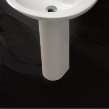 Lacava 4231-001 - Porcelain pedestal for washbasins #2952, 2962, 4271, 4272, 4281, or  4281, 7''W x 6 1/4&