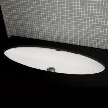 Lacava 4601-001 - Under-counter porcelain Bathroom Sink with an overflow.Unglazed exterior.Unglazed exterior. 37 1/4