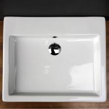 Lacava 5030-02-001 - Wall-mounted or above-counter porcelain Bathroom Sink with overflow